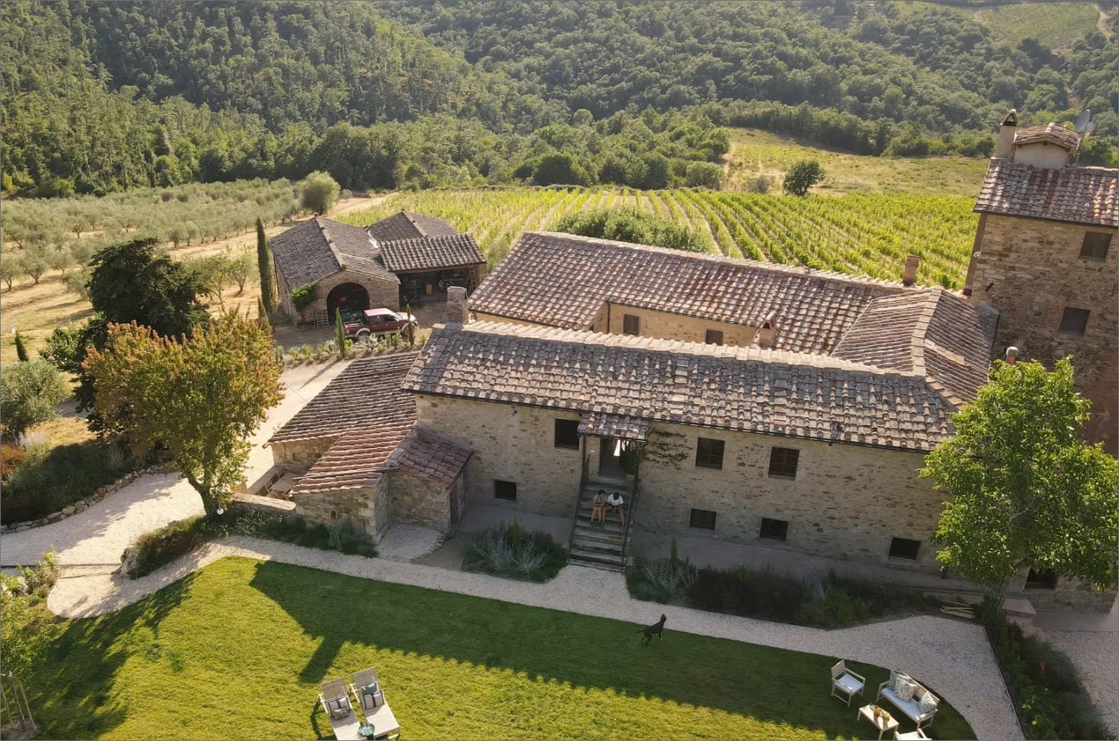 La struttura di Podere Ferrale: architettura toscana, anima autentica